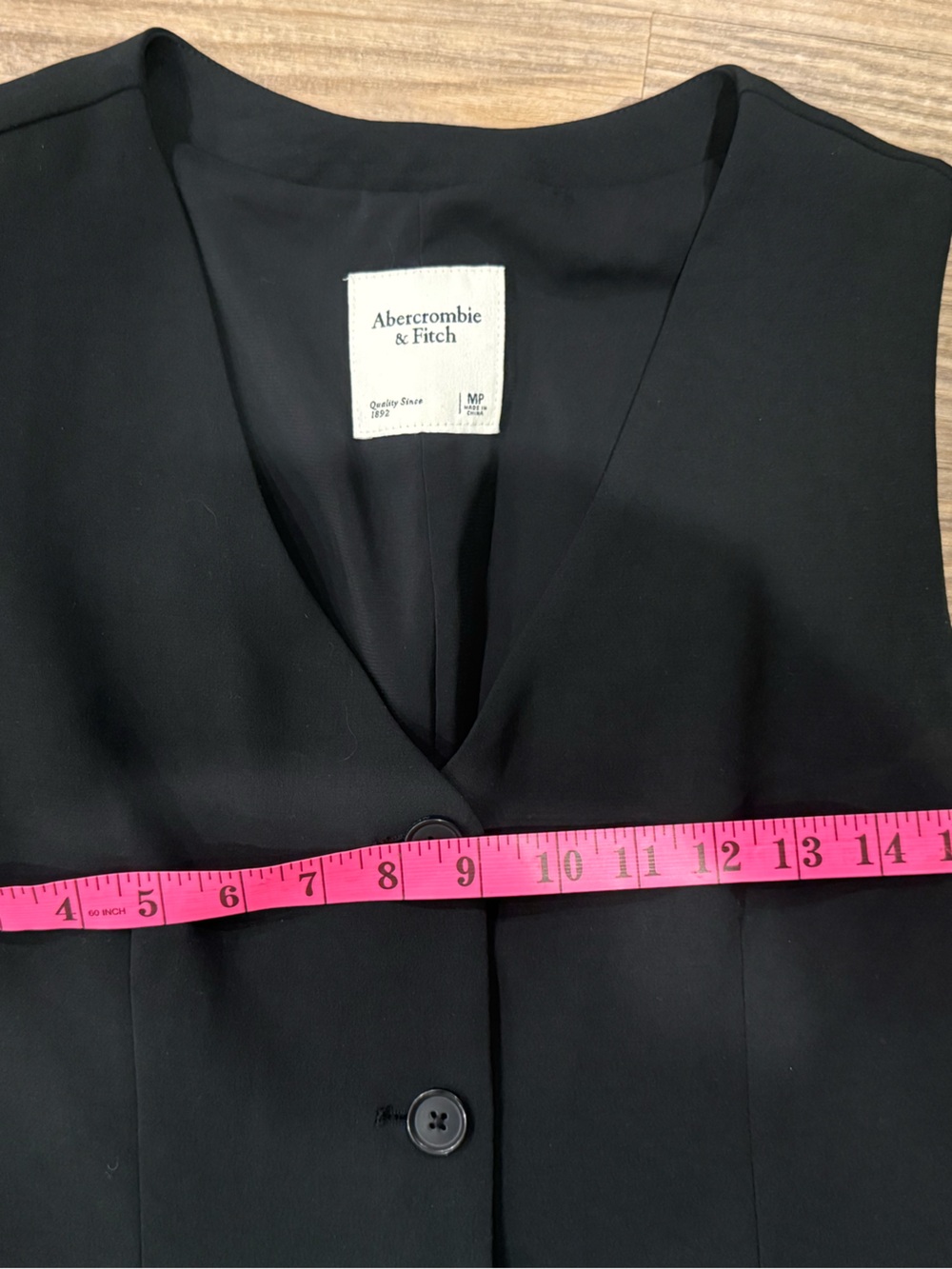 EUC Abercrombie Sleeveless Black Button-Front Steath Midi Dress size M pet.~$98 - Picture 6 of 6